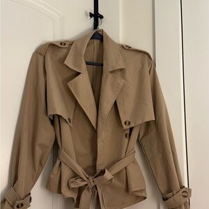 Source Unknown Tan Women's Trench Coat